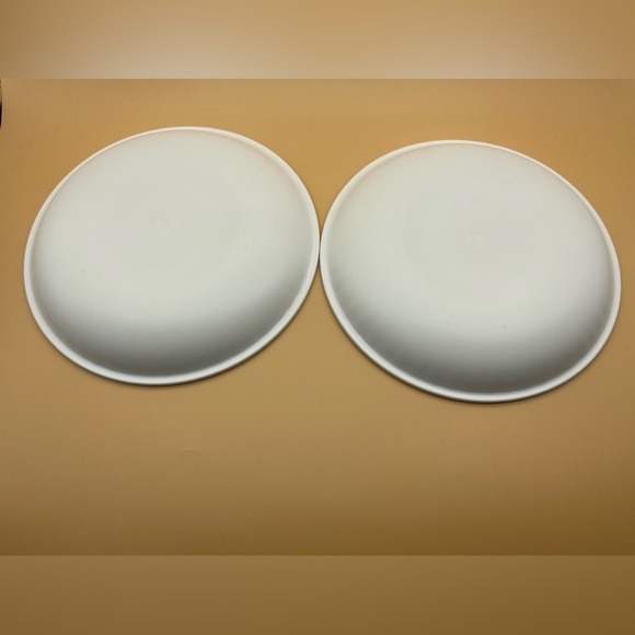 Eco-friendly Gnome and Mushroom Home 2-piece Appetizer Plates, New - Picture 4 of 7